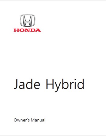 honda jade  hybrid 2018 2019 2020 2021 2022 2023 owners manual
